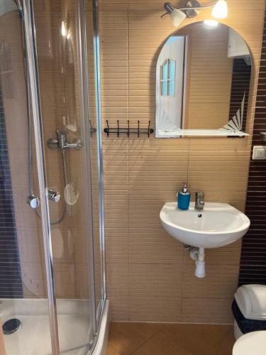 Koupelna v ubytování Willa pod Brzozami