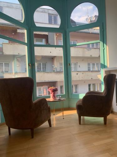 Ruang duduk di AE Apart Hotel