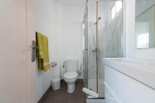 テルデにあるHolidays & Health in Finca Oasis - APART 2のバスルーム(トイレ、洗面台、シャワー付)