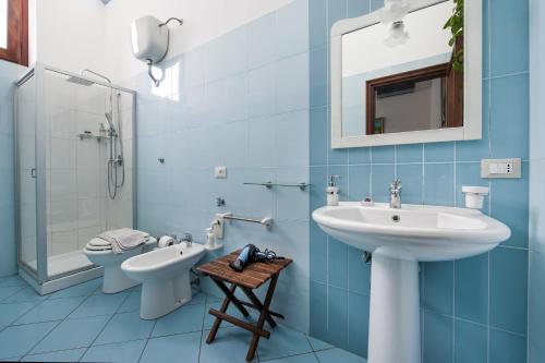 A bathroom at B&B Casa Degli Artisti