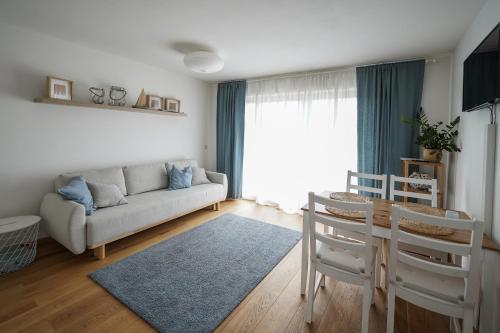 Posezení v ubytování Ferienwohnung Lieblingsplatz
