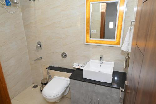Koupelna v ubytování Hotel Vasdaa Grand