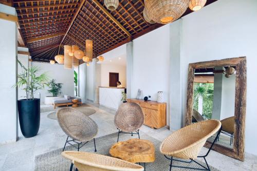 Χώρος καθιστικού στο Kabila Villas