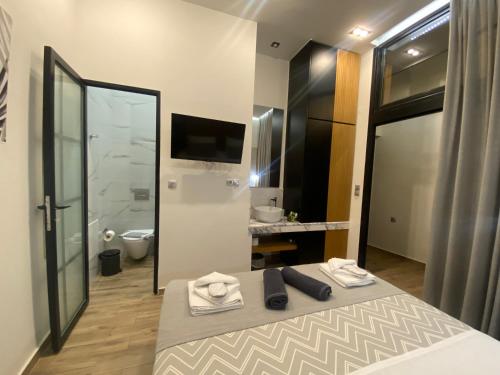 Ένα μπάνιο στο Residenza Rithymna Centro