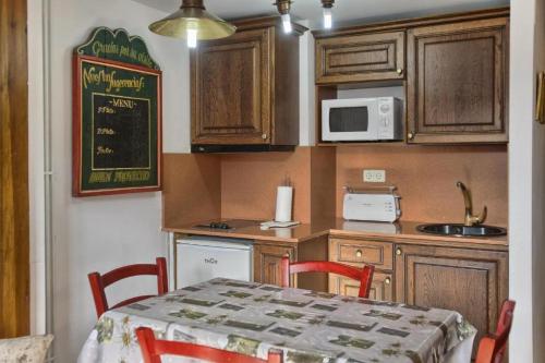Una cocina o zona de cocina en San Marsial Benasque Apartamentos y Hotel