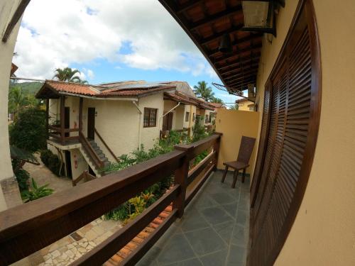 a view from the balcony of a house at Villa'l Mare Hotel in Maresias