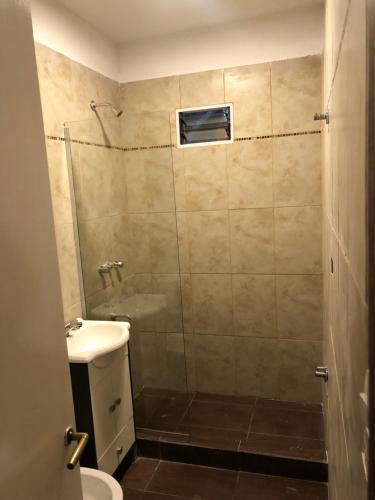 Koupelna v ubytování El Charquito Chascomus