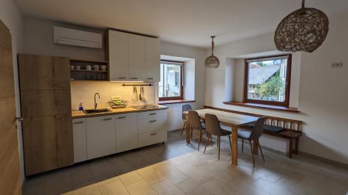 Kuhinja oz. manjša kuhinja v nastanitvi Apartments Rant Bled