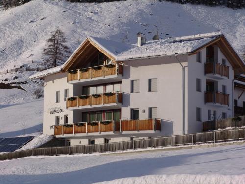Residence Weisskugel Langtaufers Südtirol v zimě