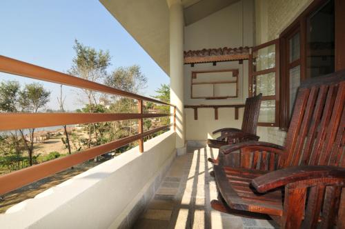 Balcon ou terrasse dans l'établissement River View Jungle Camp