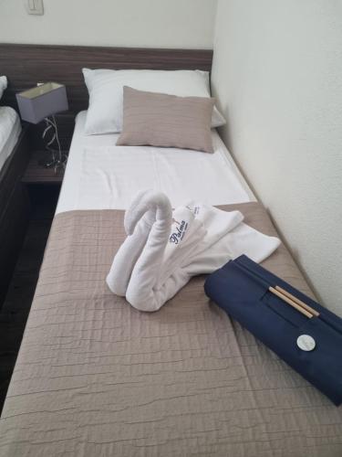 Postel nebo postele na pokoji v ubytování Mobile Home Palma