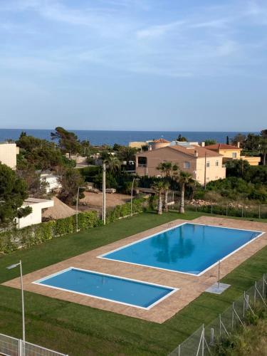 Ca La Cristina - 5 pax 2 habs dobles 2 piscinas 2 mins a la playa - Espacioso Jardin