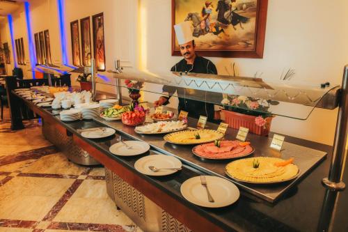 ポート・サイードにあるAracan Portsaidの料理の盛り合わせ