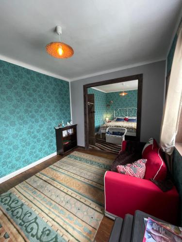 Ένα ή περισσότερα κρεβάτια σε δωμάτιο στο Chambre d'hôte Mara