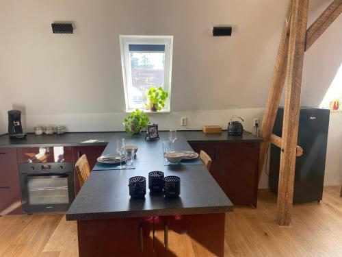 Η κουζίνα ή μικρή κουζίνα στο Loft in der alten Spinnerei