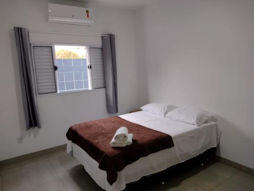Katil atau katil-katil dalam bilik di Casa Premium em Bonito - Linda e Confortável