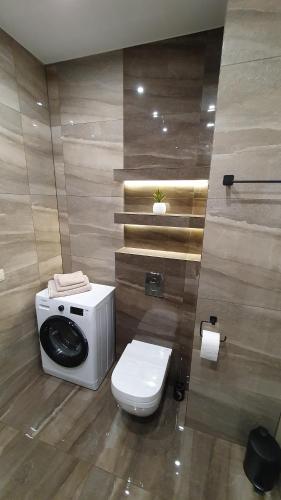 Ένα μπάνιο στο Apartament 20 Zator