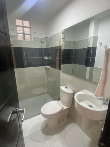Kylpyhuone majoituspaikassa Campo Godoy