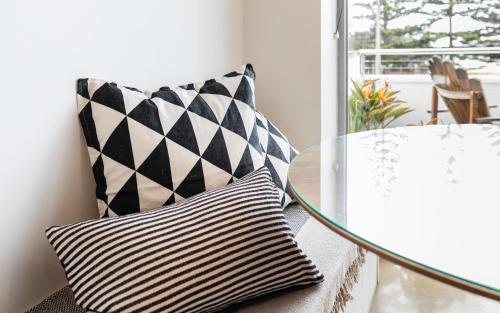 Χώρος καθιστικού στο Aquabelle Apartments