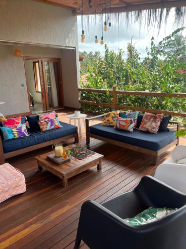 Et opholdsområde på Pousada Divino Milagre