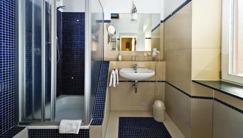 Koupelna v ubytování Hotel Monpti