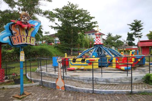 a playground in a park with a roller coaster at Aston Tanjung Pinang Hotel & Conference Center in Tanjung Pinang 