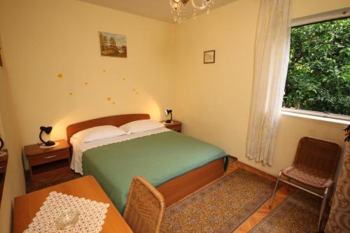 Posteľ alebo postele v izbe v ubytovaní Apartment Podgora 6670b