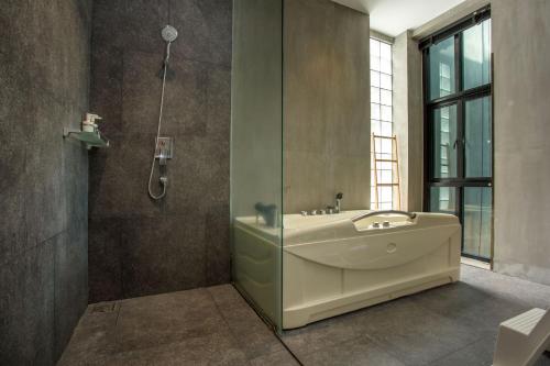 Et badeværelse på Villa Jeanne