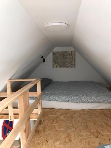 Postel nebo postele na pokoji v ubytování Nowe miasto