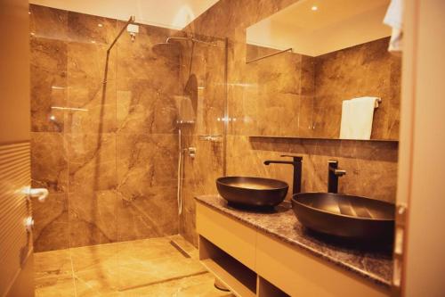 Koupelna v ubytování Hotel Continental