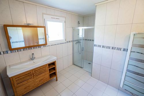 Kúpeľňa v ubytovaní Gîte des Courtans de Jeanne