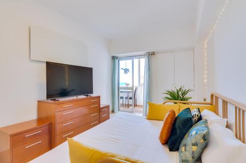 Postel nebo postele na pokoji v ubytování AL - Apartamento Wave 7