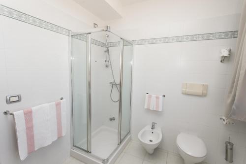 Koupelna v ubytování Hotel Grillo