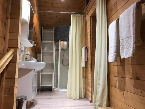 Koupelna v ubytování Schlossnerhof