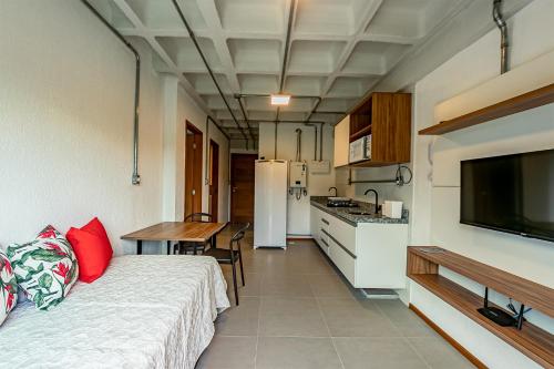 Dapur atau dapur kecil di Antiquus ApartHotel