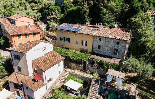 an aerial view of a village with buildings at 3 Bedroom Stunning Home In Marliana in Marliana