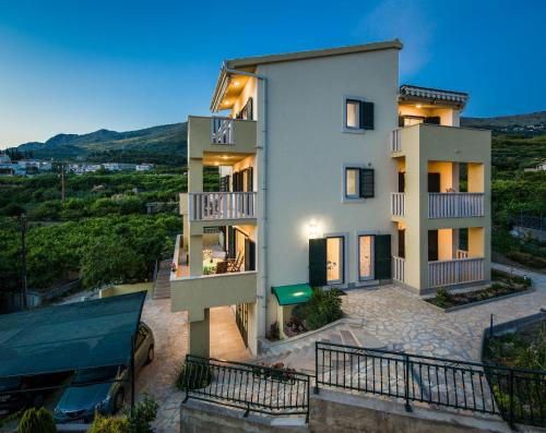 an image of a house with a view at Apartments Leon in Podstrana