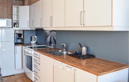 Kuchyň nebo kuchyňský kout v ubytování Sjusjøen Fjellstue Leil Nr 201