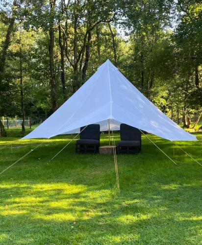 Zahrada ubytování River View Glamping