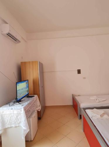 Ένα ή περισσότερα κρεβάτια σε δωμάτιο στο Villa Deart Berat