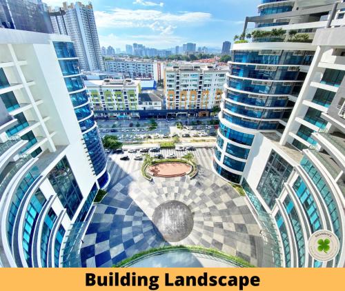 an aerial view of a city with tall buildings at Pacific Tower Petaling Jaya By Shamrock in Petaling Jaya