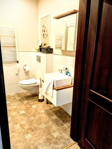 Bilik mandi di Drzewna Apartamenty-Drzewna
