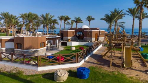 an aerial view of a playground at a resort at Safir Dahab Resort in Dahab
