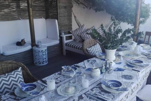 Χώρος καθιστικού στο BEACH HOUSE MOSSELRIVIER