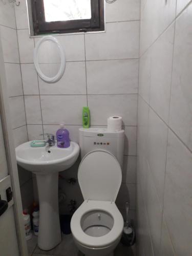 Koupelna v ubytování Anza Camping