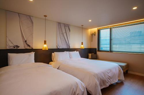Cama o camas de una habitación en Hotel Pico
