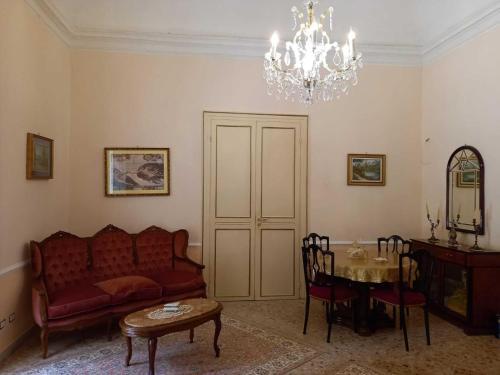 Ruang duduk di Villa Coglitore a Bagheria