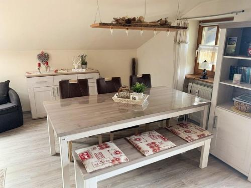 Η κουζίνα ή μικρή κουζίνα στο Ferienwohnung Hauzenberg Blick
