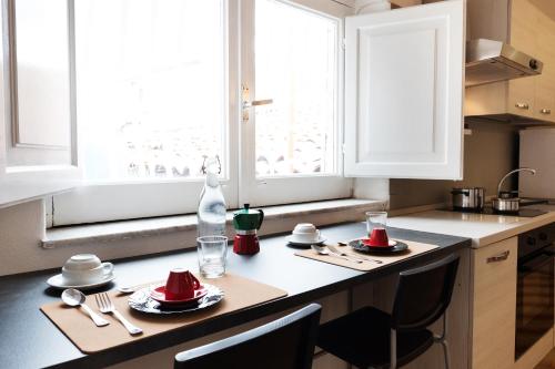 Dapur atau dapur kecil di Liodoro Apartment Catania
