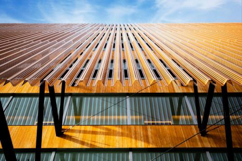 a view of the roof of a building at Garden Terrace Fukuoka in Fukuoka